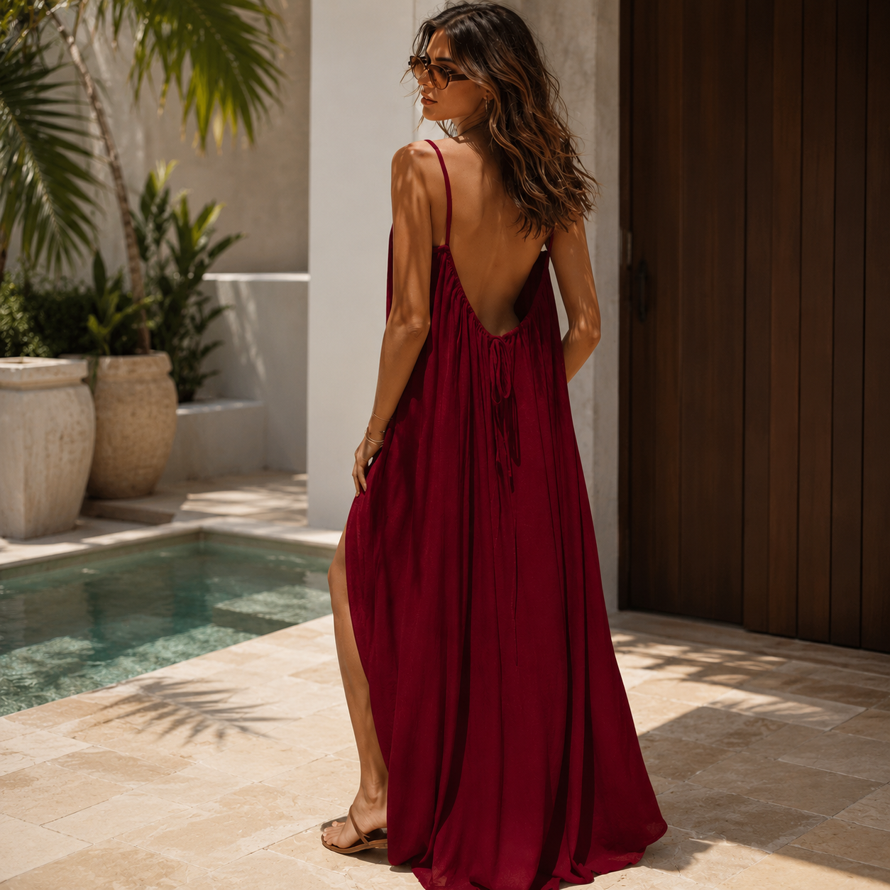 Robe Soléa™ – Dos Nu Élégance & Confort