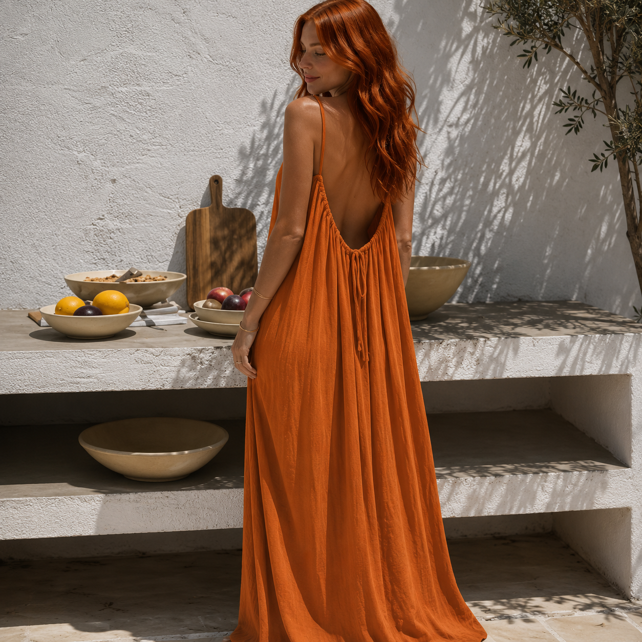 Robe Soléa™ – Dos Nu Élégance & Confort