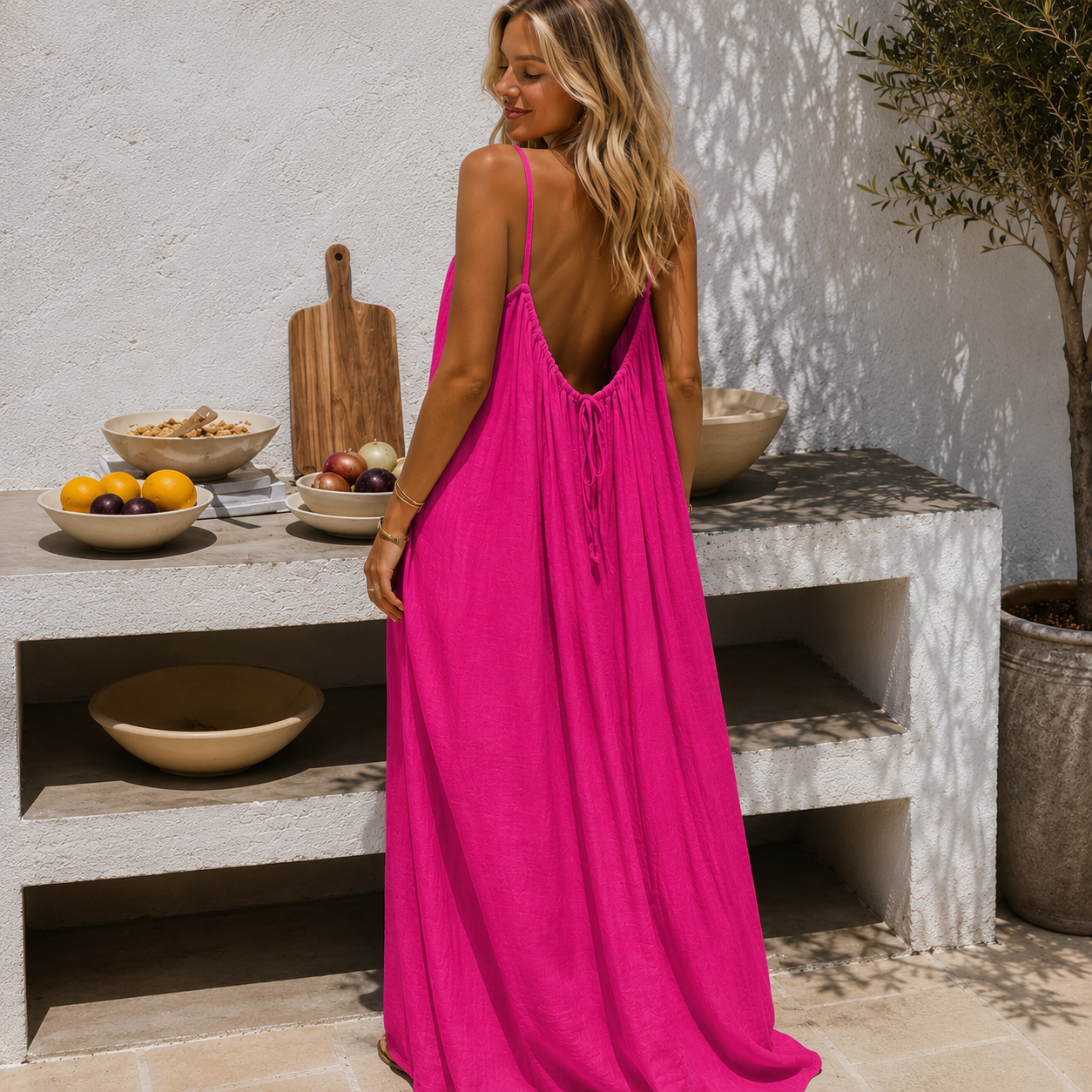 Robe Soléa™ – Dos Nu Élégance & Confort