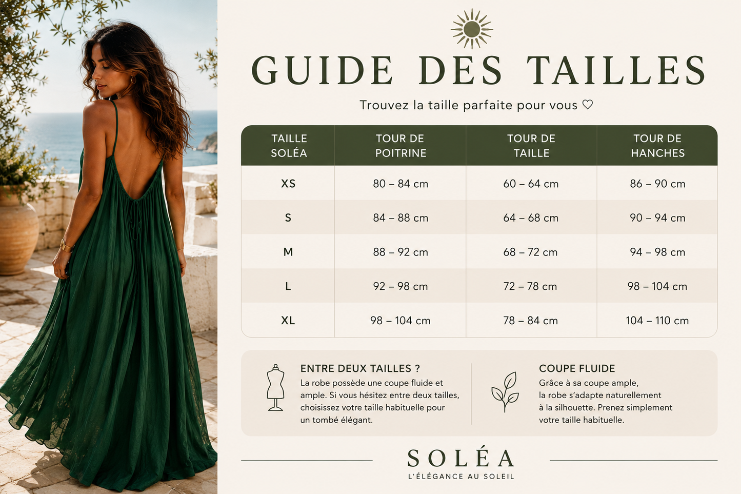 Robe Soléa™ – Dos Nu Élégance & Confort